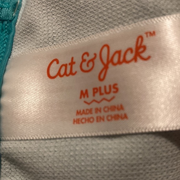 Cat & Jack Turquoise Blue Girls Size Medium M Plus Bathing Suit - Picture 3 of 5